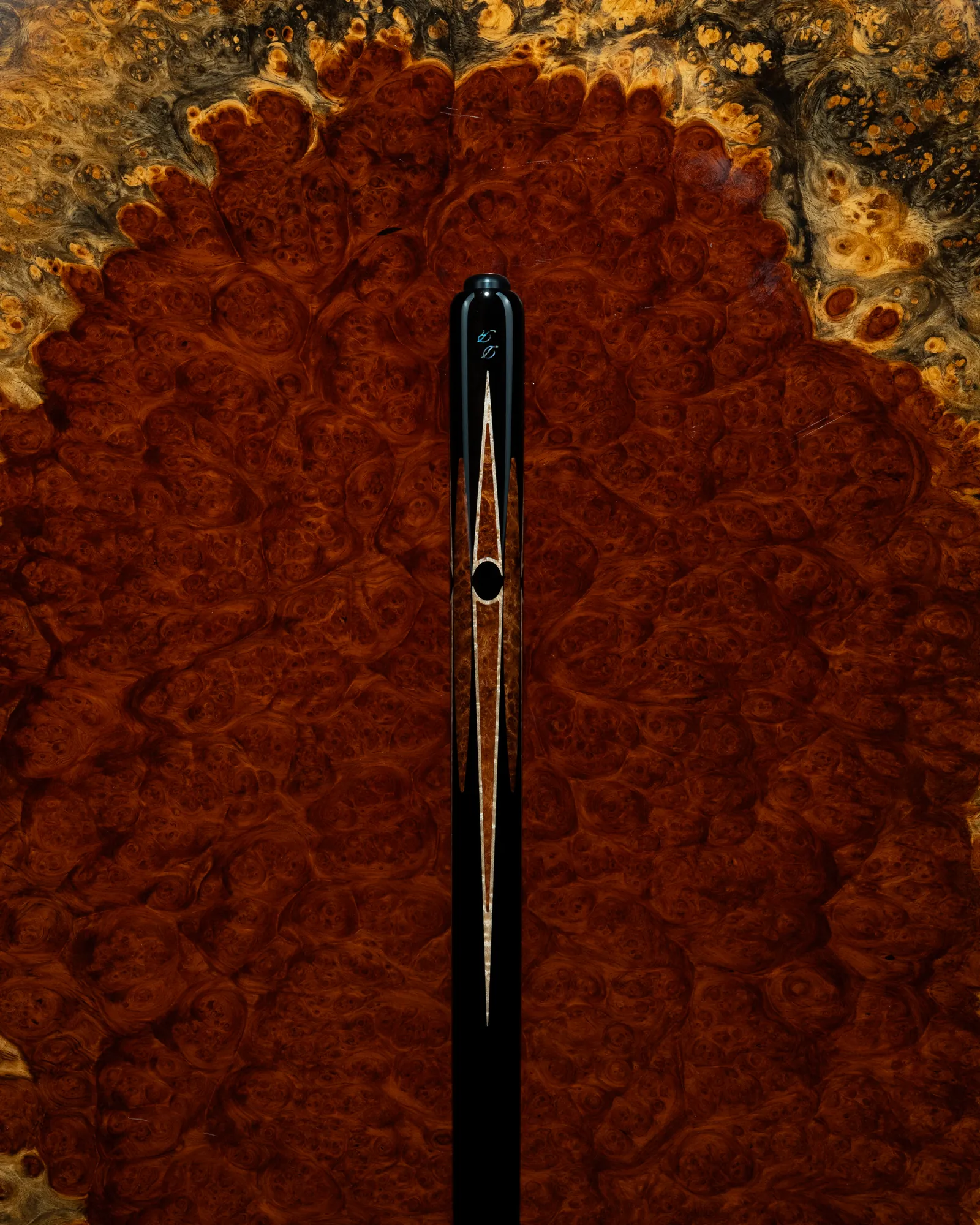 S-11 full cue on snooker table